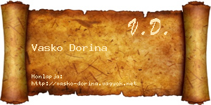 Vasko Dorina névjegykártya