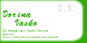 dorina vasko business card